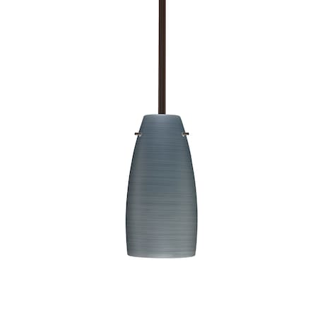Besa Lighting Tao 10 Stem Pendant, Titan, Bronze Finish, 1x9W LED 1TT-1512TN-LED-BR